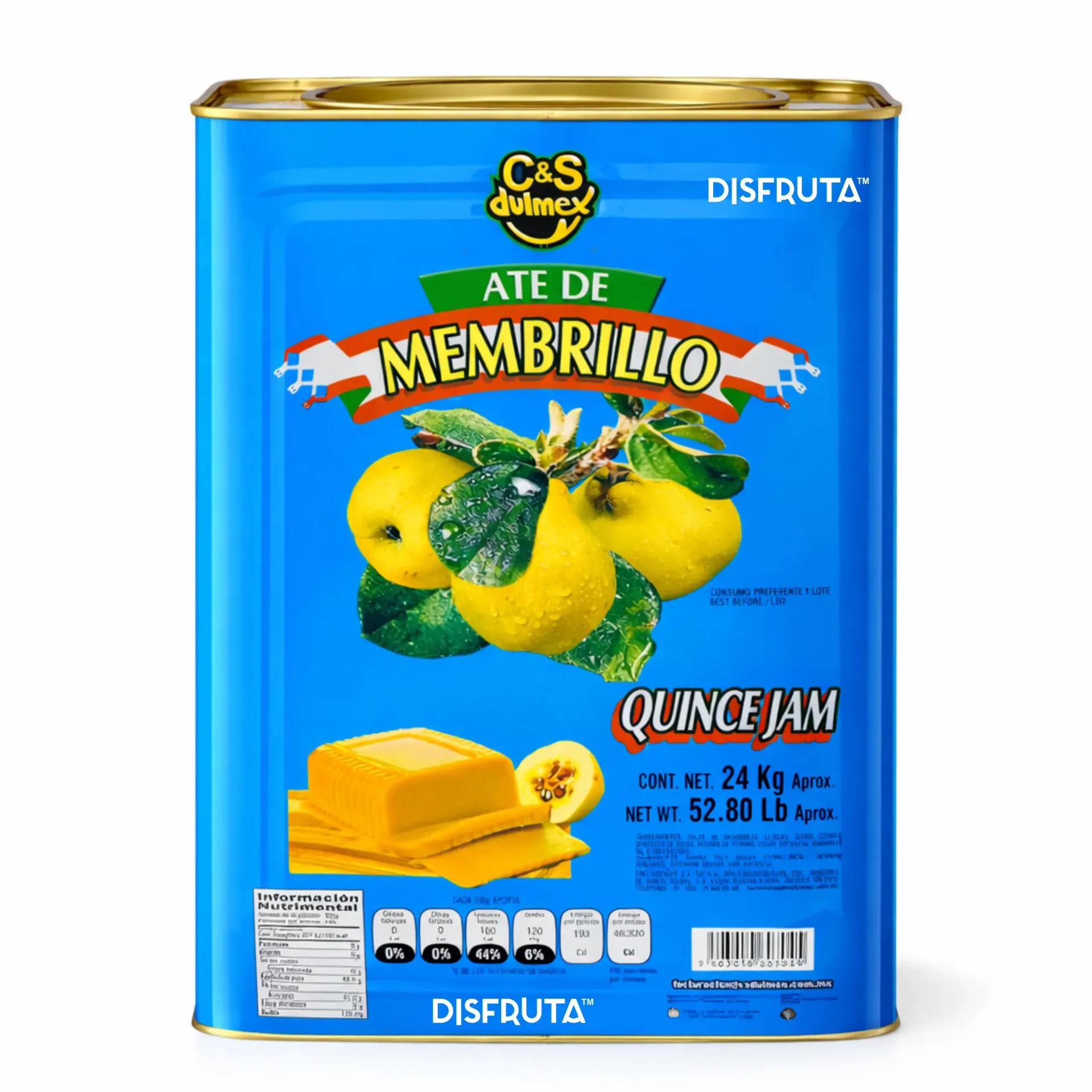 Ate de Membrillo | Dulmex® | Lata REC-24Kg