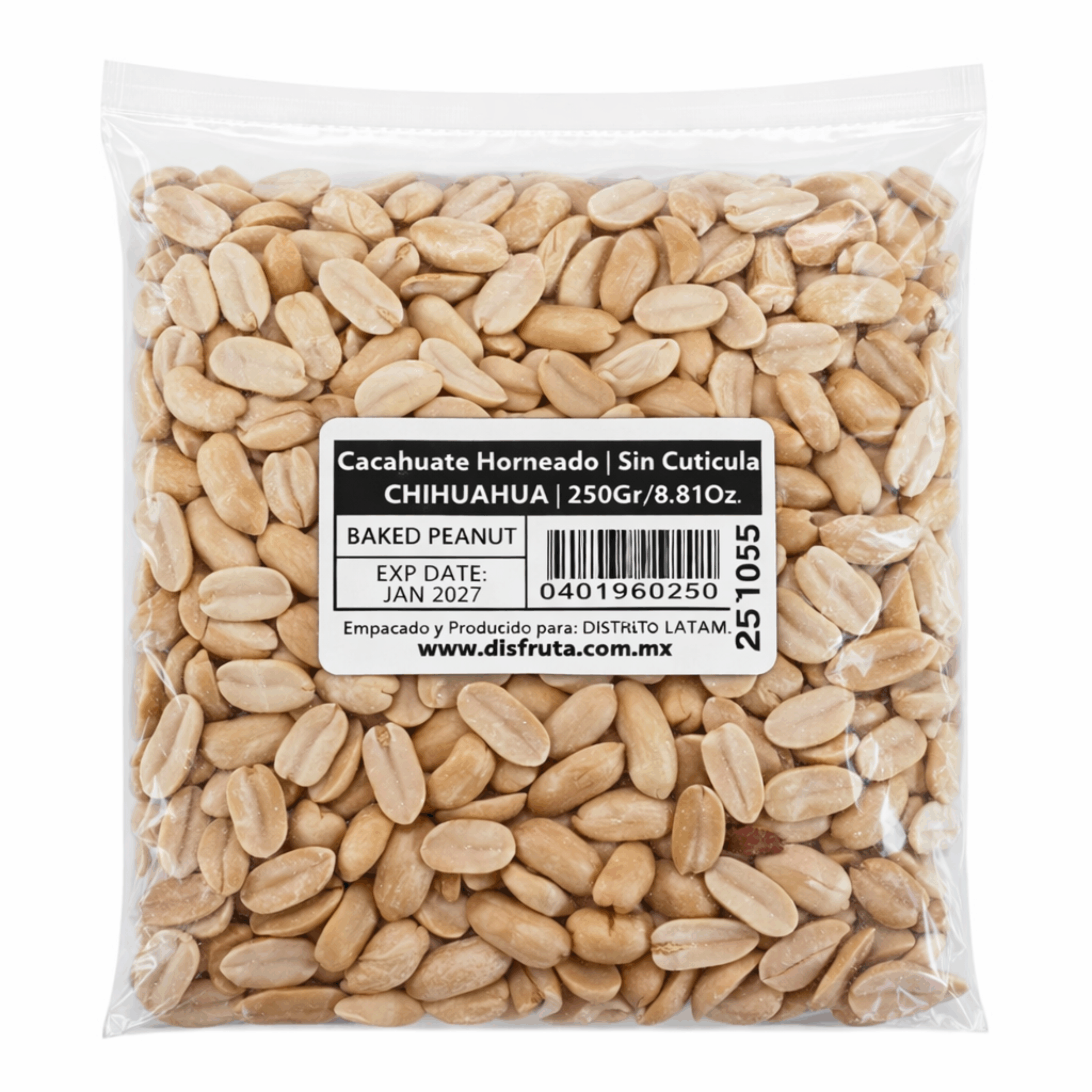 Baked Runner Peanut | Skinless | Chihuahua | Pack 250Gr                                                                               