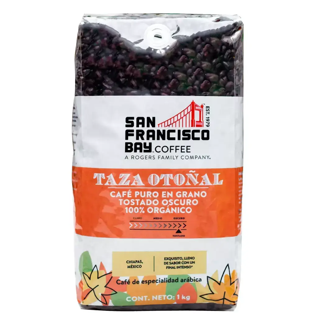 Café Orgánico: Taza Otoñal |  SF Bay ® | Pack 1 Kg | Chiapas                                                                               