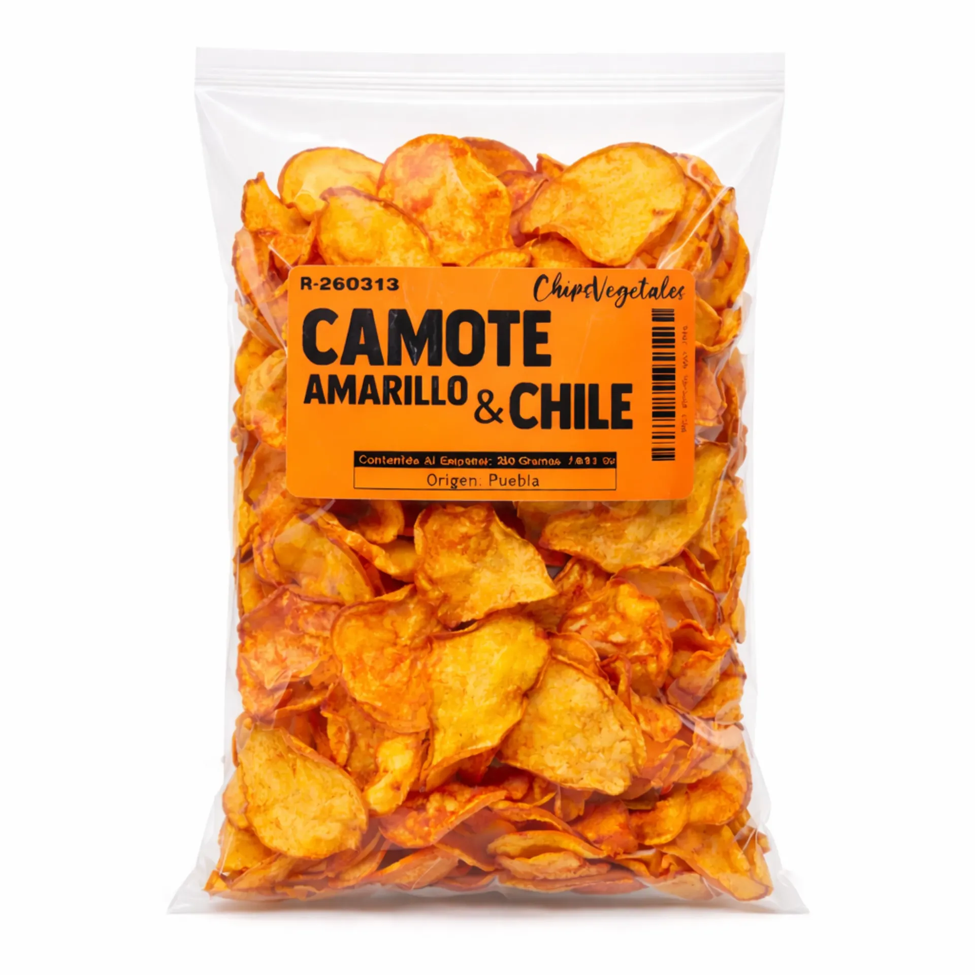 Chilli Spiced Sweet Potatoe Chips  | Veggie Chips |  Puebla | Pack 8.81Oz                                              