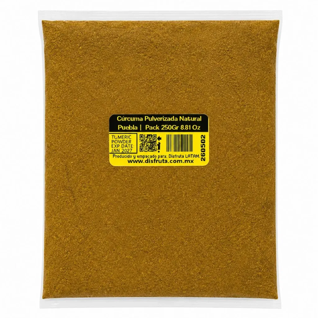 Cúrcuma Pura Pulverizada | Veracruz | Pack 250Gr