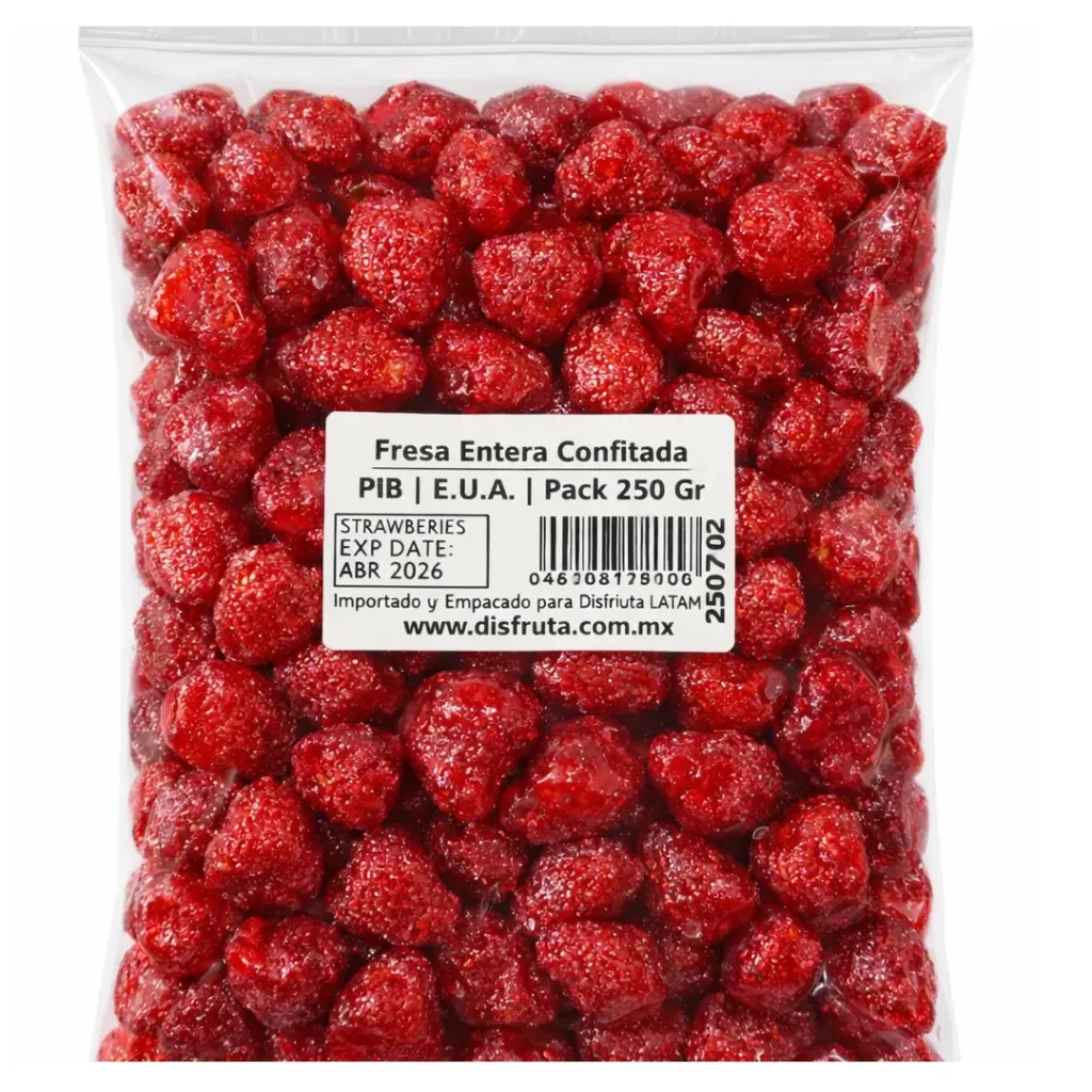 Infused Strawberry  | Natural Foods® | E.U.A. |  Pack 250Gr                                                                               