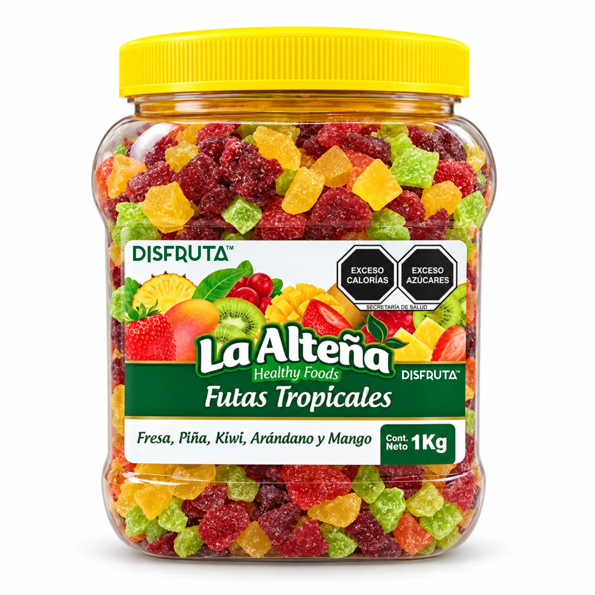Tropical Fruit Mix Cubes | La Alteña® | Jar 2.20LB                                                                               