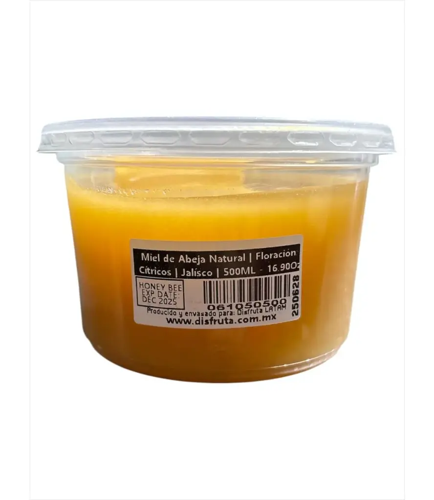 Miel de Abeja | Floración: Cítricos | Jalisco | 500ML-16.9Ozfl                                                                             