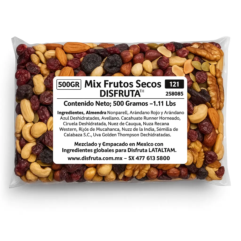 Mix Frutos Secos 13i | Disfruta™ | Pack 500Gr-1.10Lb                                                                         