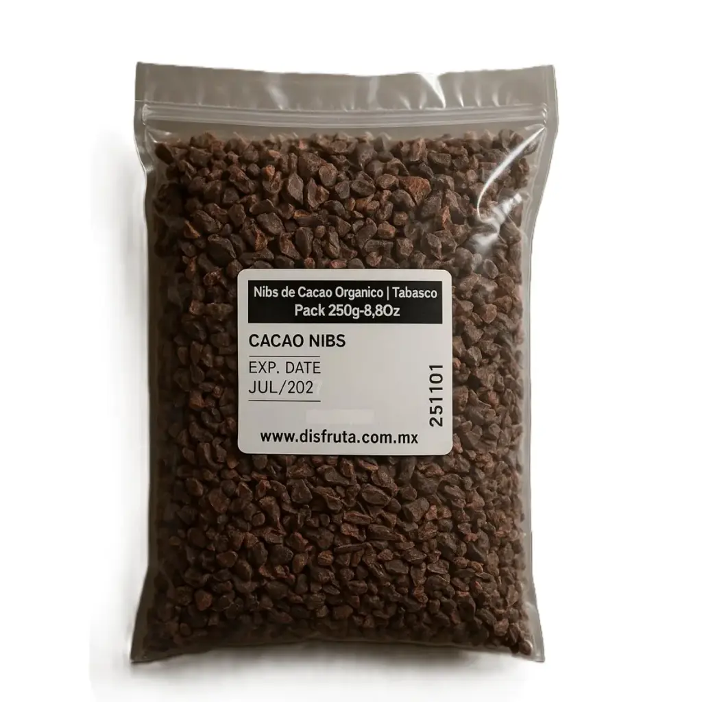 Organic Cacao Nibs | Tabasco | Pack 250 g                                                                      