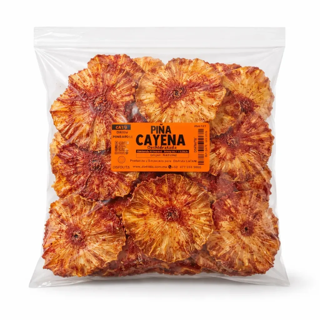 Piña Cayena Orgánica Deshidratada | Nayarit | Pack 1Kg