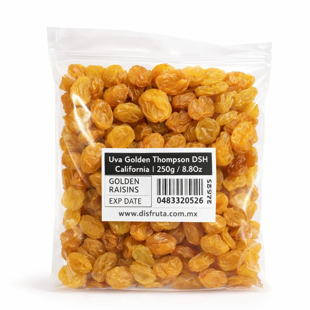 Uva Golden Deshidratada (Sultana) | # Jumbo | Victor Packaging® | California | Pack 250Gr