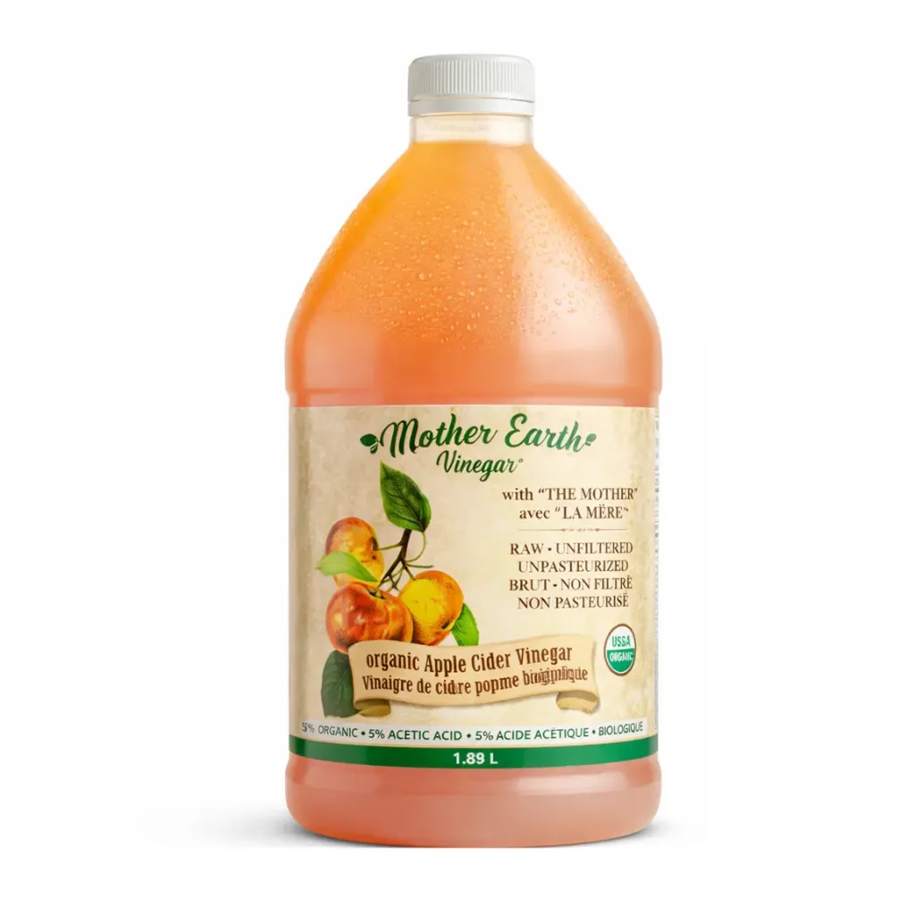 Organic Apple Cider Vinegar | Mother Earth®  | E.U.A. | 1.89 LT                                                                               