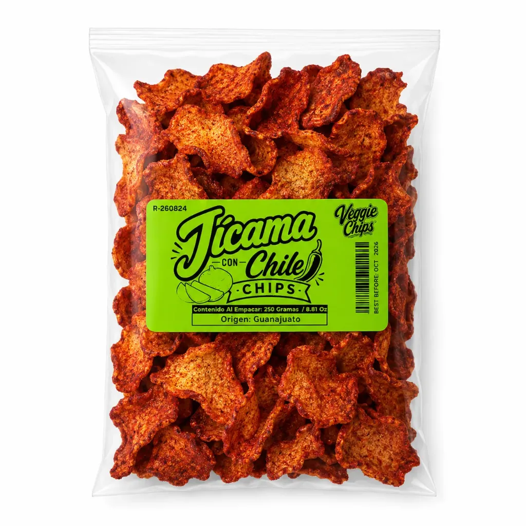 Spicy Jicama Chips | Veggie Chips | Guanajuato | Pack 8.81Oz