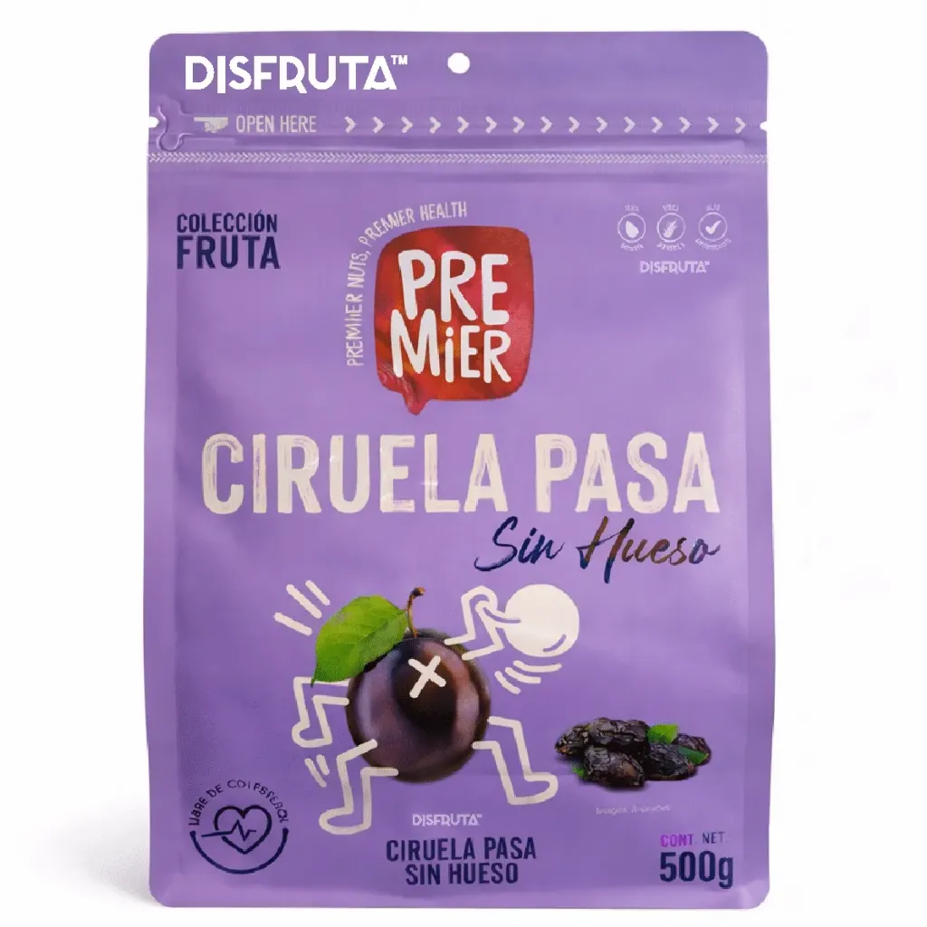 Ciruela Deshidratada | Sin Carozo | Premier® | Chile | ZipBag  500GR