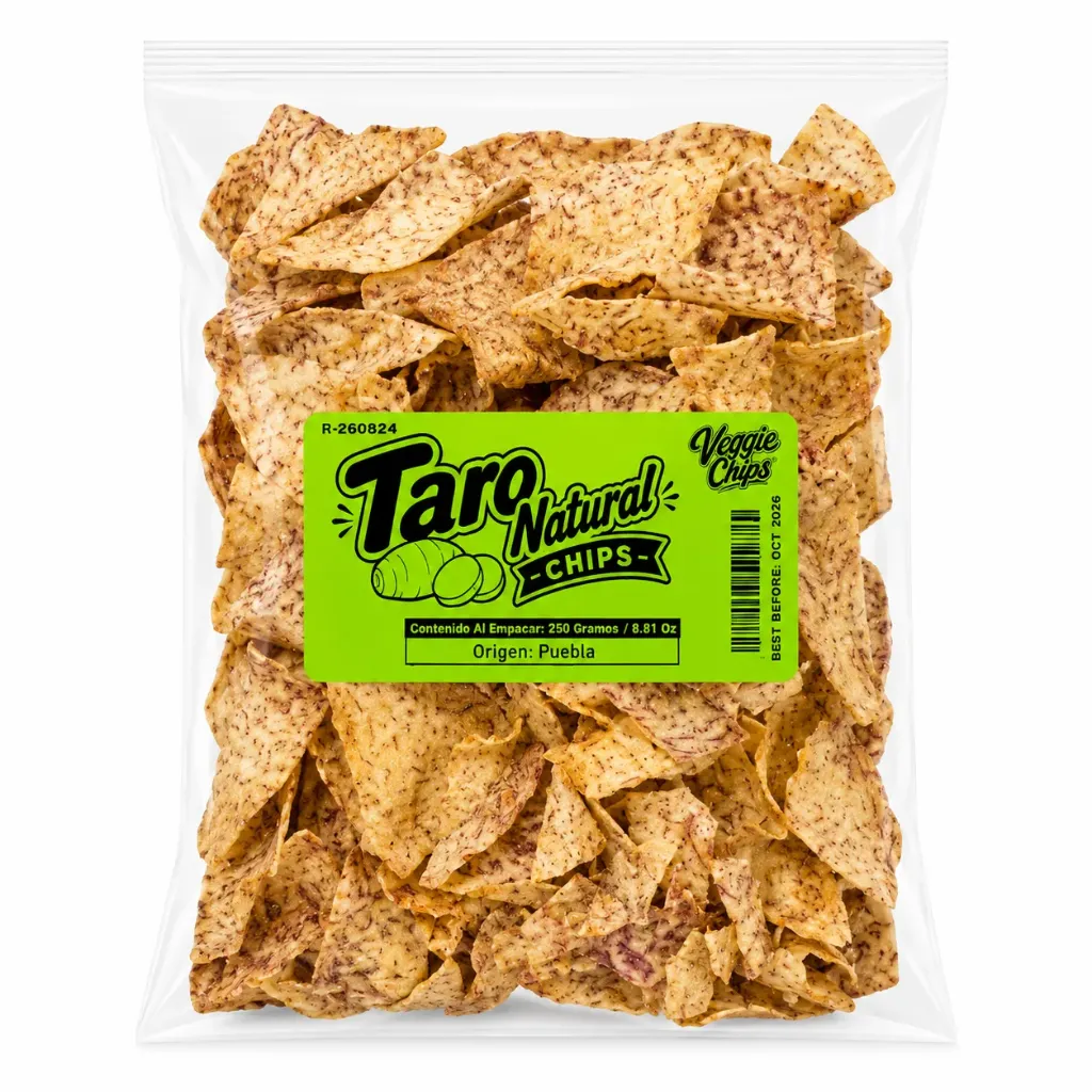 Taro Chips | Veggie Chips | Puebla | Pack 250GR                                                                                