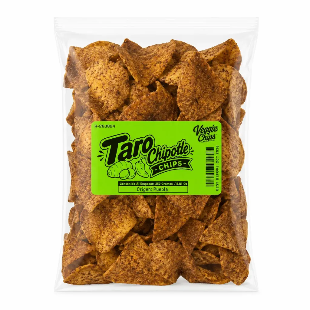 Taro & Chipotle | Veggie Chips | Puebla | Pack 250Gr