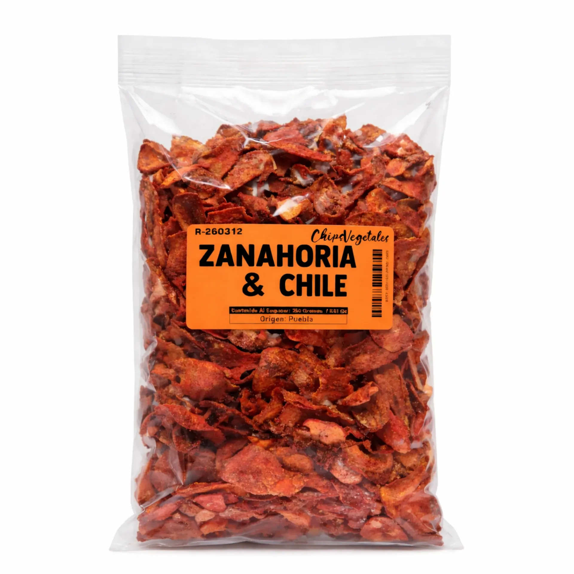 Zanahoria Natural | Veggi Chips |  Puebla  | Pack 250GR                                                                              