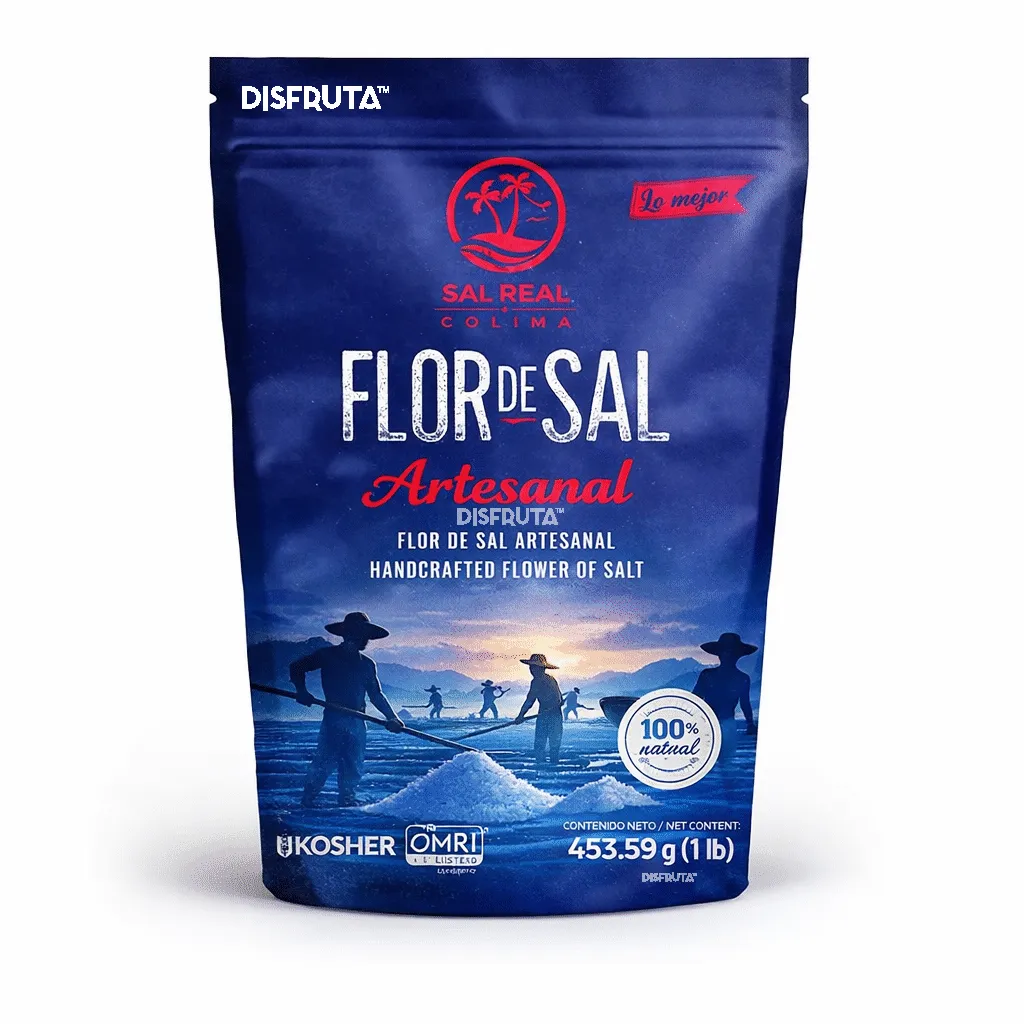 Flor de Sal Artesanal | Sal Real de Colima® | Colima | ZipBag 453.5Gr-1Lb