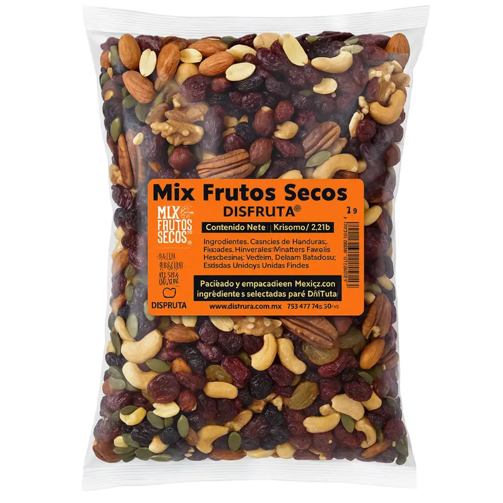 Mixed Nuts & Dried Fruits 13i  | Disfruta™ | Pack 2.2Lb-1Kg                                                                           