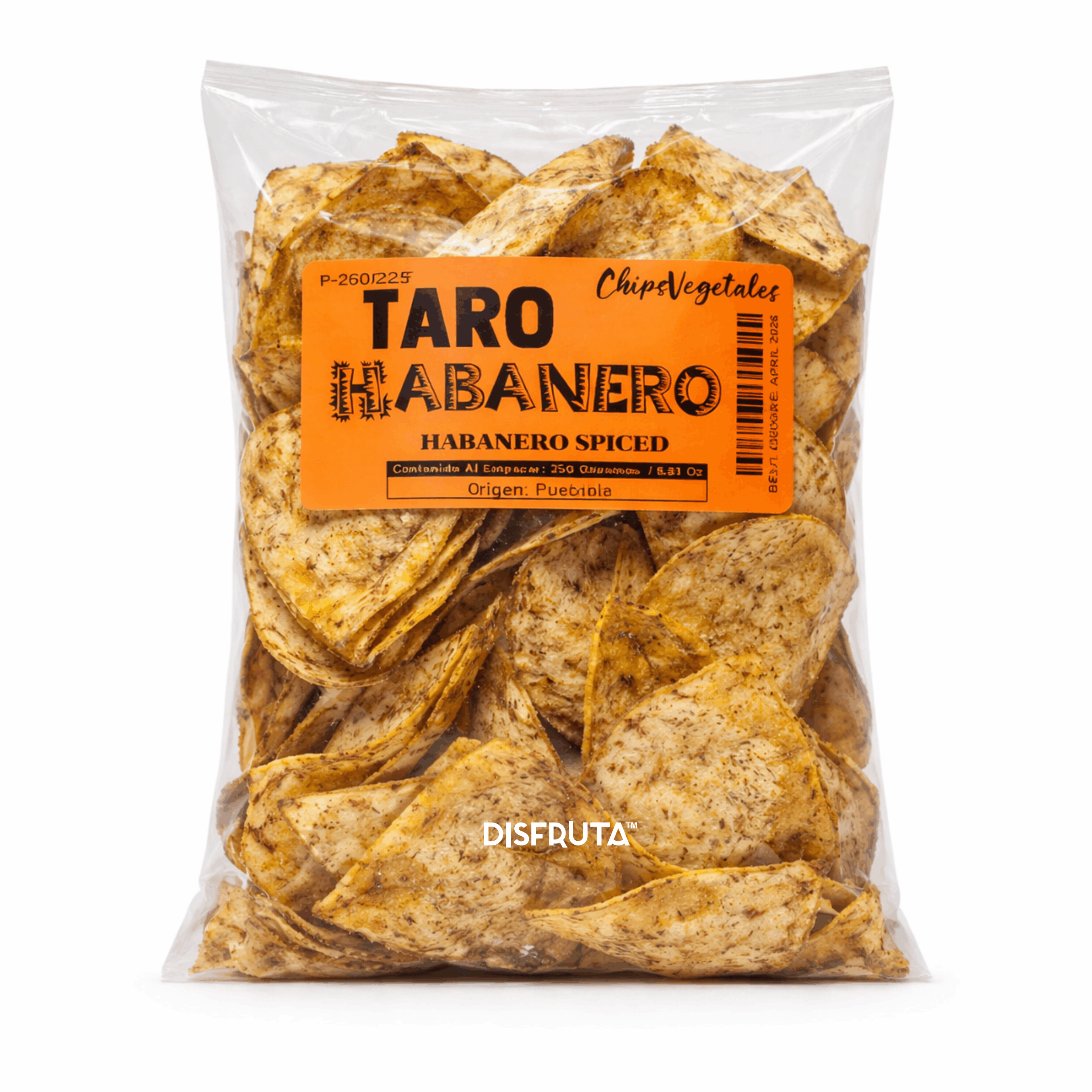 Taro & Habanero | Veggie Chips | Puebla | Pack 250Gr