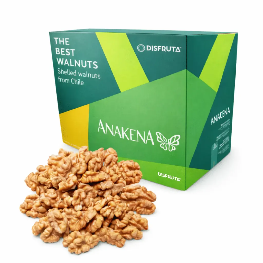 Walnut Kernel | CAT 1 Shelled | ExtraLight | Halves 40% | Anakena® | Chile | CTN-BX 11KG