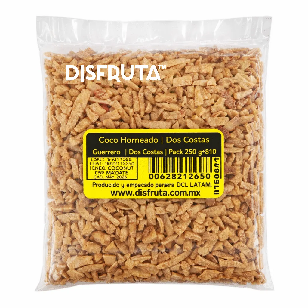 Coco Horneado | Coco de las Dos Costas® | Guerrero | Pack 250Gr                                                                                
