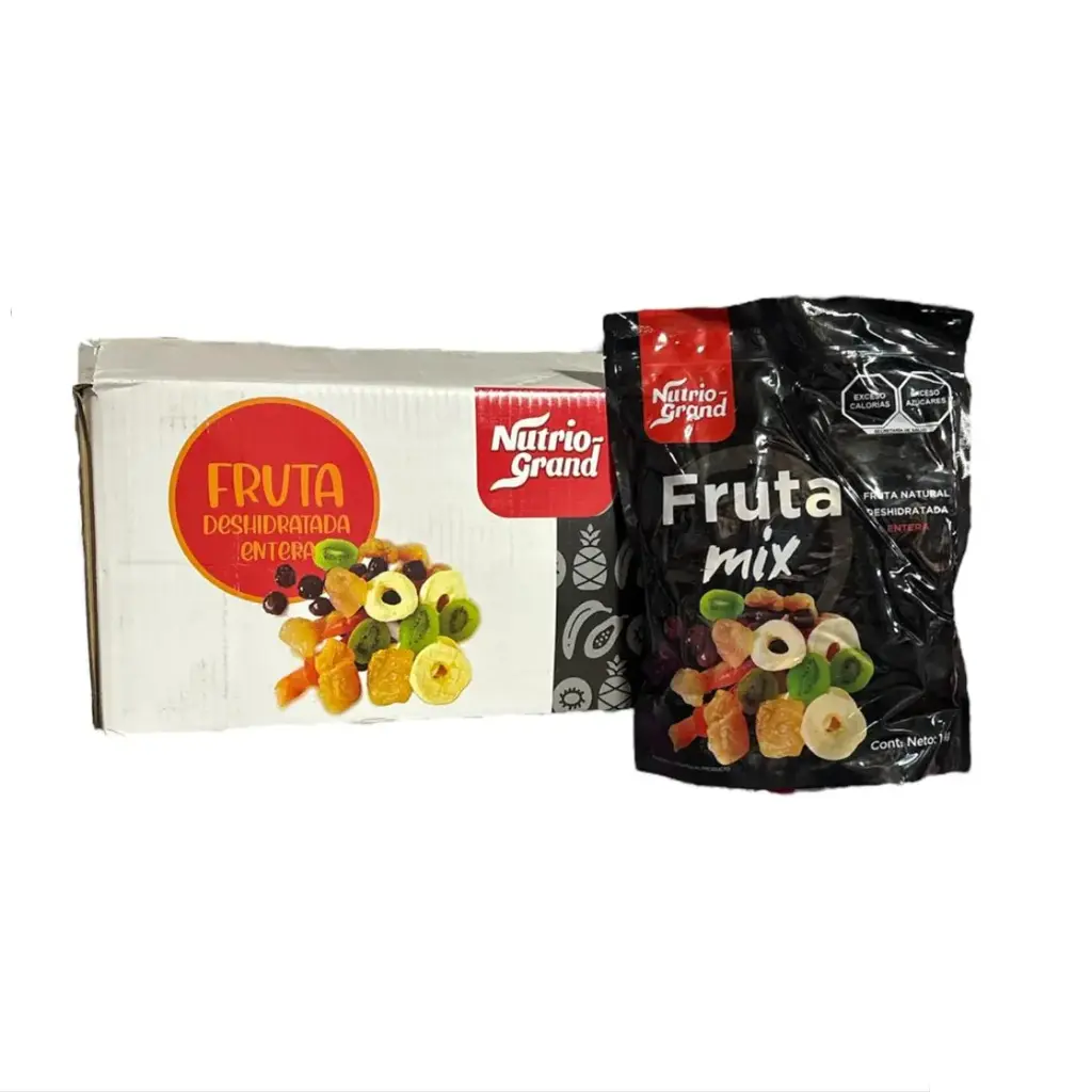 Mix Fruta Confitada | ENTERA | NutrioGrand® | C-CTN 10Kg/1Kg ZipBag 