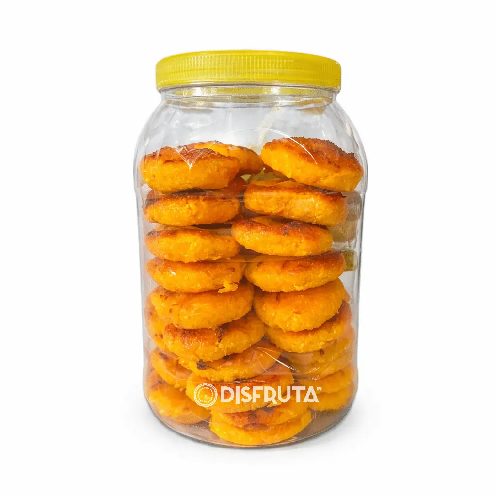 Rodajas Amarillas de Coco Horneado  | Jalisco  | 1 Cilindro 40 Unidades                                                                                
