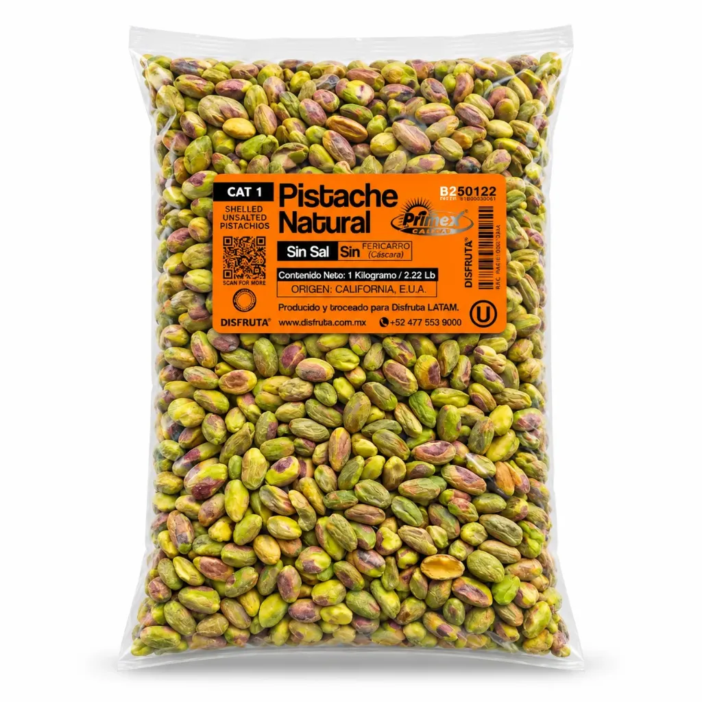 Pistache Kerman Natural | Sin Pericarpio | S/S | Primex Farms® | E.U.A. | GRL