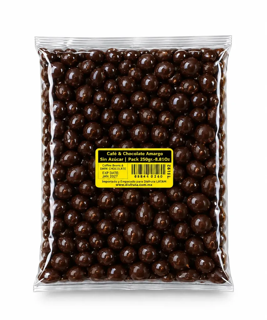 Coffee Beans & Dark Chocolate | Non Sugar | Chiapas | Pack 8.81Oz