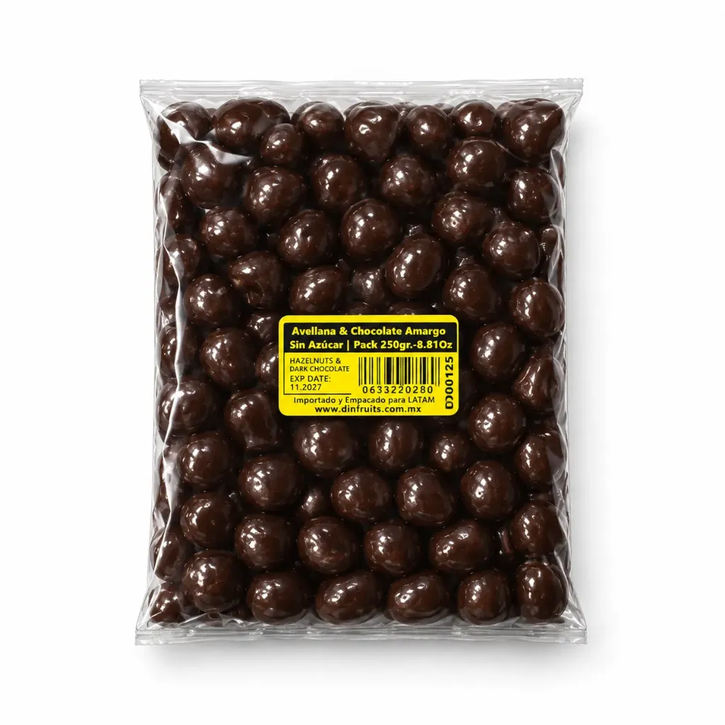 Hazelnut &  Dark Chocolate | Sugar Free | Oregon| Pack 250Gr-8.81Oz