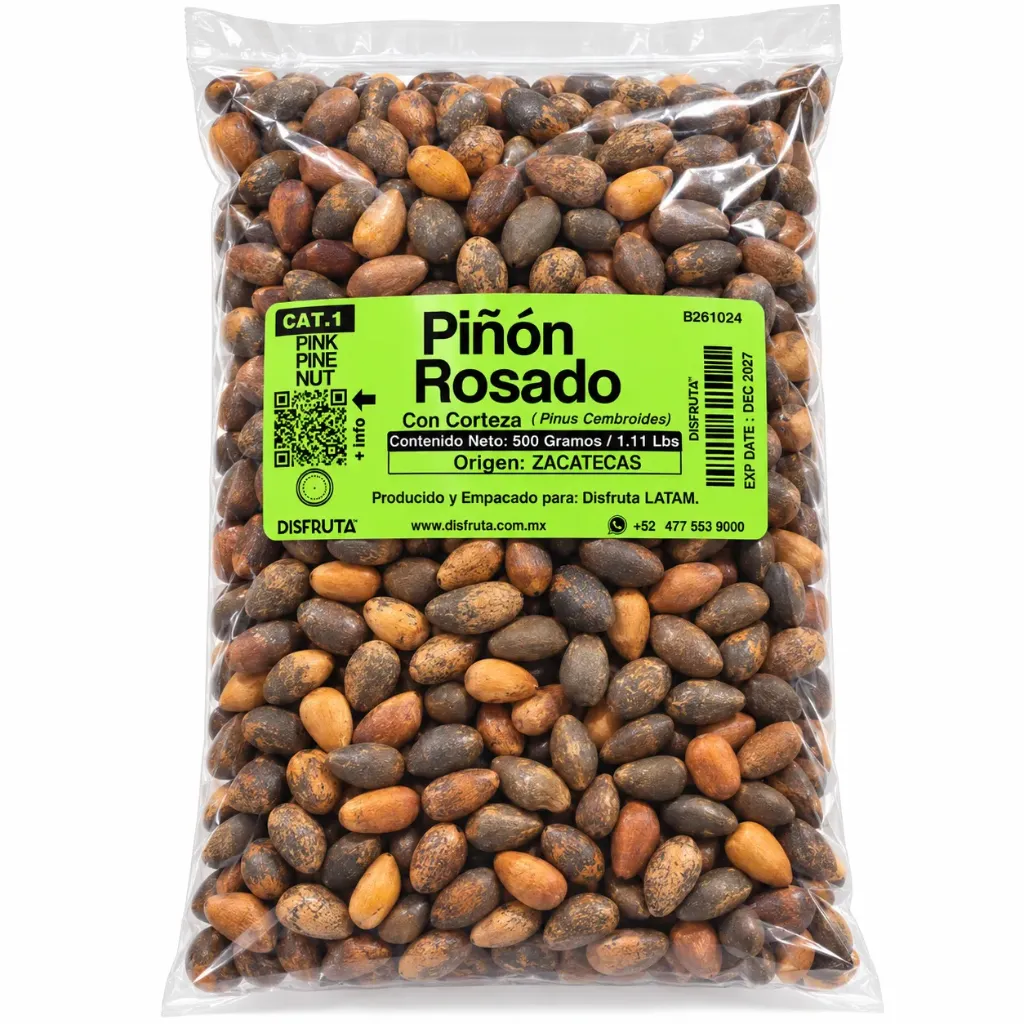 Piñón Rosado | Con Corterza | Zacatecas | Pack 500GR